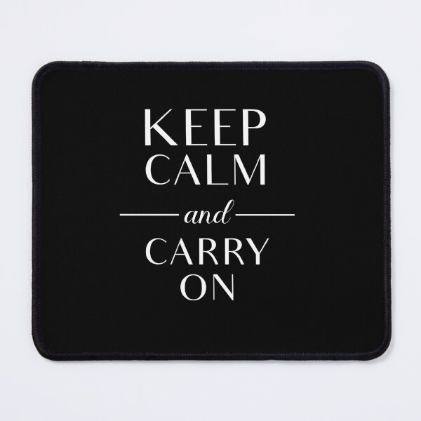 Item preview, Keep Calm and Carry On - Black and White  designed and sold by vooART.
