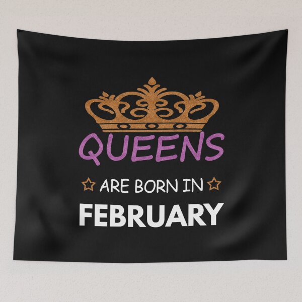 Item preview, Queens Are Born in February Fitted Scoop  designed and sold by GalaxyPDX.