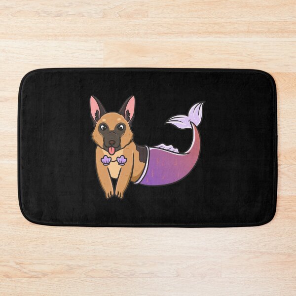 Item preview, Funny German Shepherd Mermaid Dog Lover Girls Dog designed and sold by 2blackcherries.