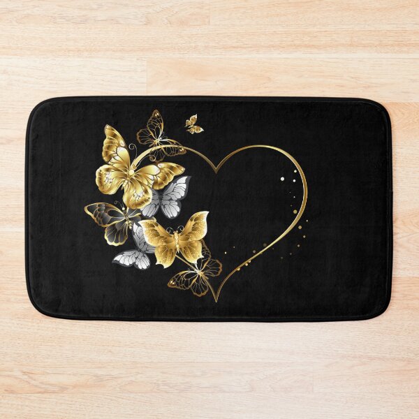 Item preview, Heart with Golden Butterflies designed and sold by Blackmoon9.