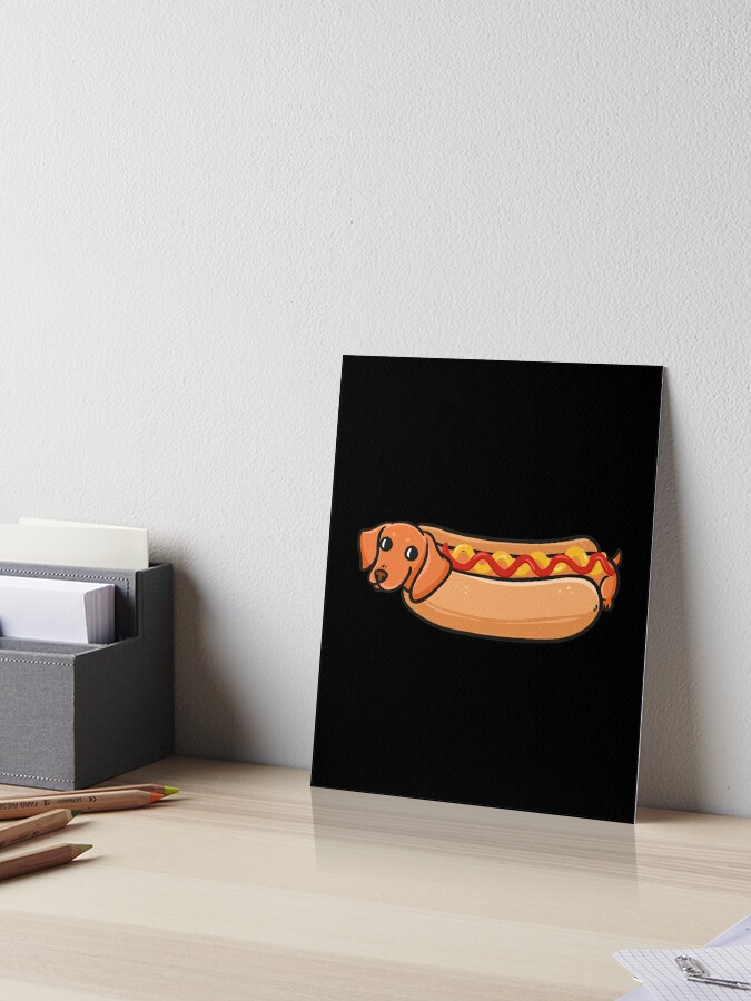 Hotdog hot Dog Funny Cartoon Food Dog | Sticker