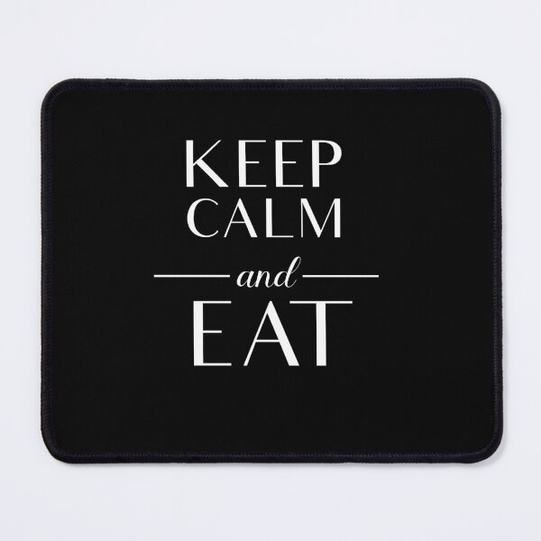 Item preview, Keep Calm and Eat - Black and White designed and sold by vooART.