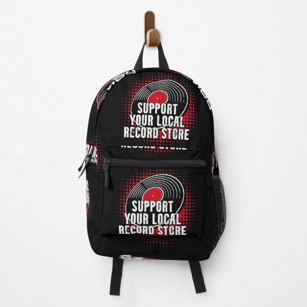 Item preview, Support Your Local Record Store designed and sold by Happy Puppy Print On Demand.