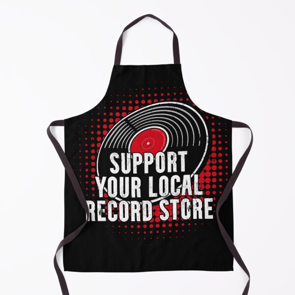 Item preview, Support Your Local Record Store designed and sold by Happy Puppy Print On Demand.