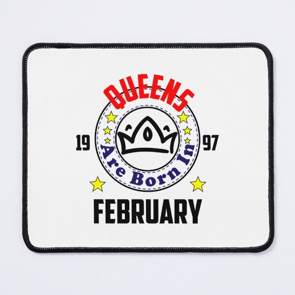 Item preview, queens are born in february, february queen vintage design, february born quotes. designed and sold by GalaxyPDX.