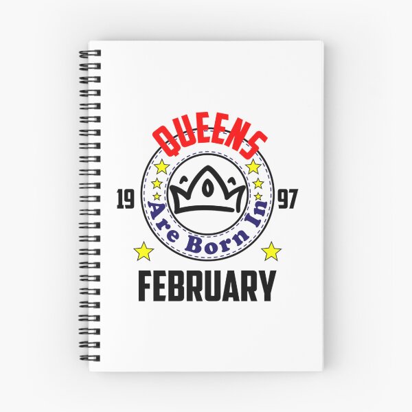 Item preview, queens are born in february, february queen vintage design, february born quotes.      designed and sold by GalaxyPDX.