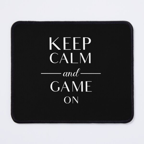 Item preview, Keep Calm and Game On - Black and White designed and sold by vooART.