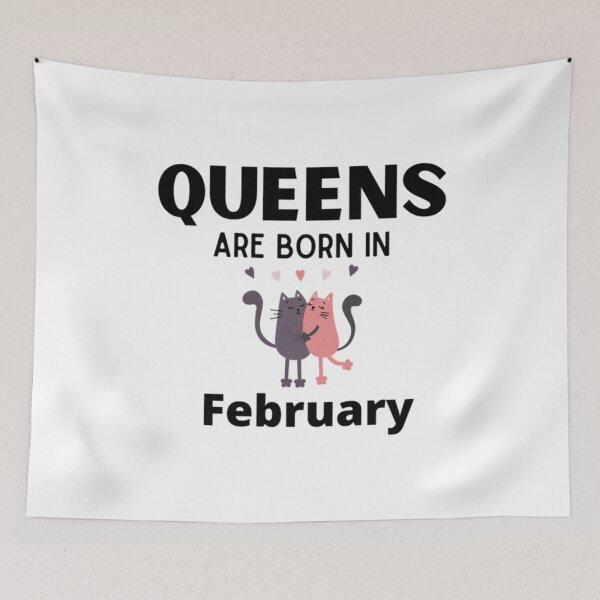 Item preview, Queen Are Born February Queens birthday quotes    designed and sold by GalaxyPDX.