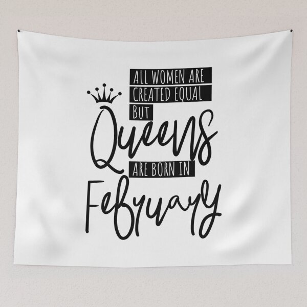 Item preview, Queens Are Born In February  Fitted Scoop  designed and sold by GalaxyPDX.