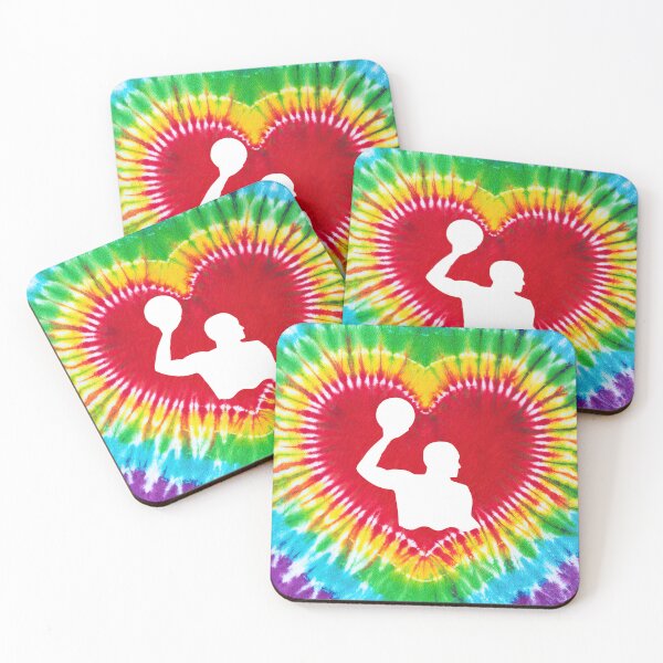 Item preview, Water Polo Heart Shape Tie Dye Art designed and sold by MobertsonArt.