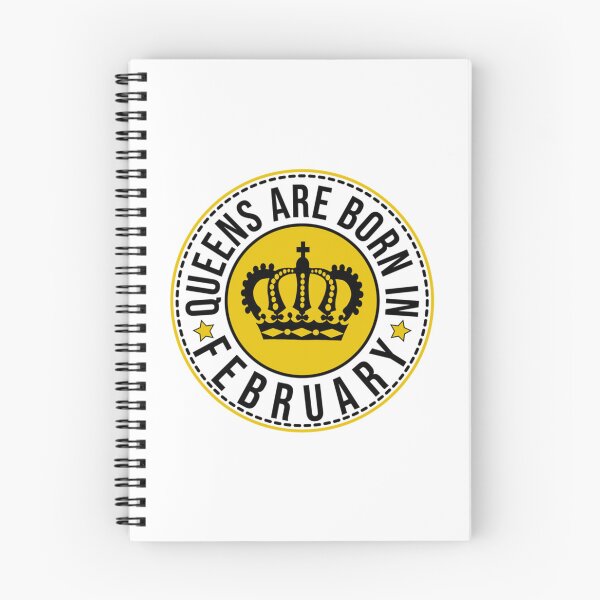 Item preview, queens are born in february, february queen vintage design, february born quotes.                          designed and sold by GalaxyPDX.