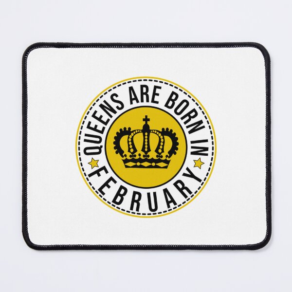 Item preview, queens are born in february, february queen vintage design, february born quotes. designed and sold by GalaxyPDX.
