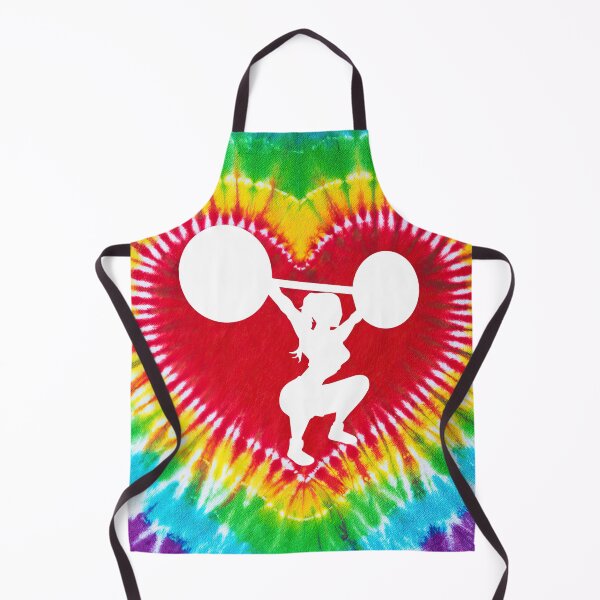 Item preview, Weightlifting Heart Shape Tie Dye Art designed and sold by MobertsonArt.