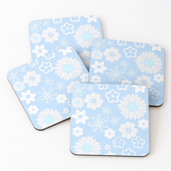 Item preview, Pretty Blue and White Floral Pattern of Many Flowers designed and sold by CreateShape.