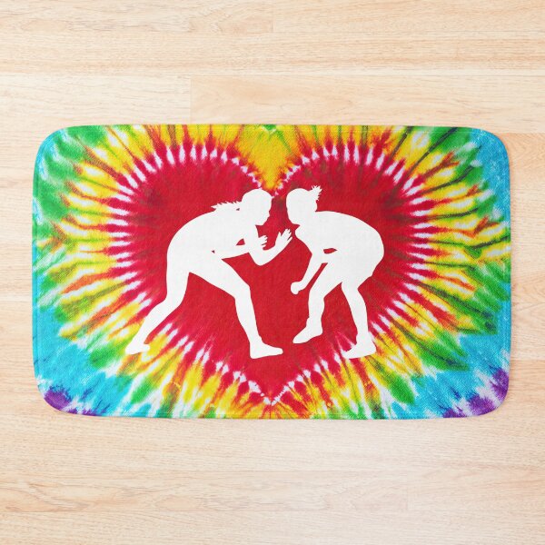 Item preview, Wrestling Heart Shape Tie Dye Art designed and sold by MobertsonArt.