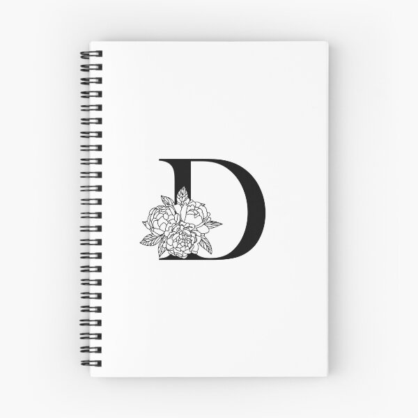 Item preview, Floral monogram D Peony bouquet letter D Wedding initials Capital letter D designed and sold by KateBilous.