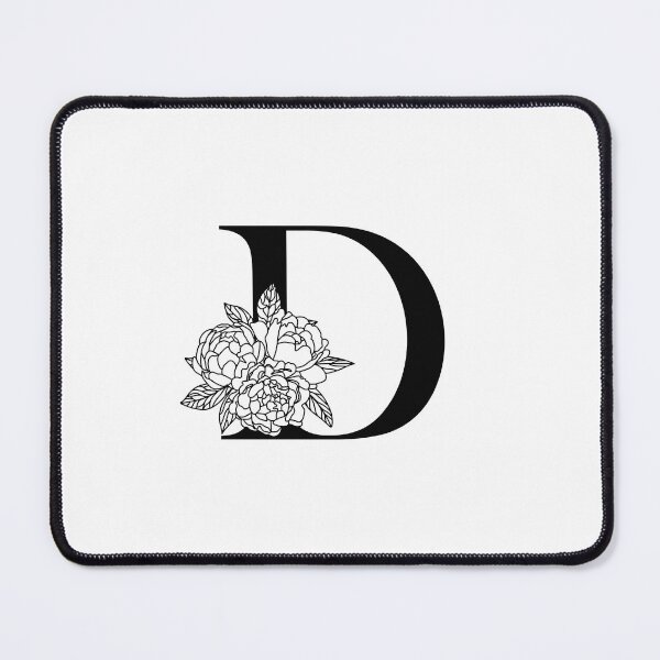 Item preview, Floral monogram D Peony bouquet letter D Wedding initials Capital letter D designed and sold by KateBilous.