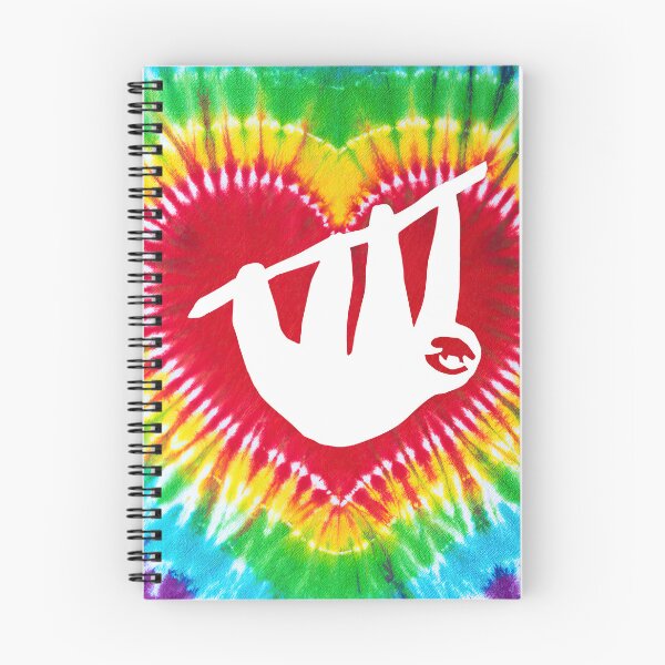 Item preview, Sloth Heart Shape Tie Dye Art designed and sold by MobertsonArt.