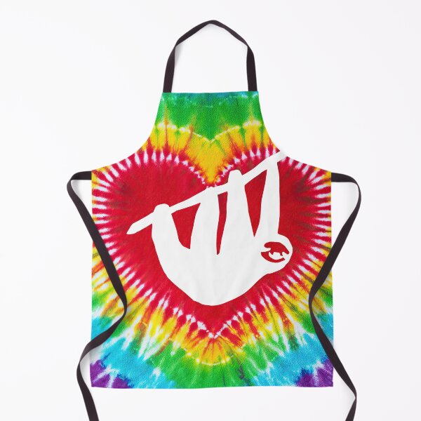 Item preview, Sloth Heart Shape Tie Dye Art designed and sold by MobertsonArt.