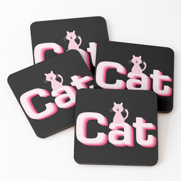 Item preview, Pink cat on cat designed and sold by RosetteArtists.