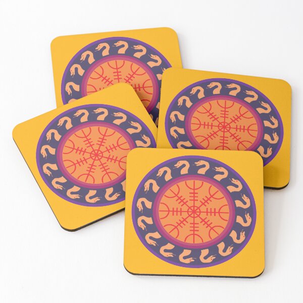 Item preview, Colourful circle with Viking designs designed and sold by KoandZo.