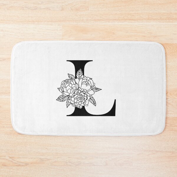 Item preview, Floral monogram L Peony bouquet letter L Wedding initials Capital letter L designed and sold by KateBilous.