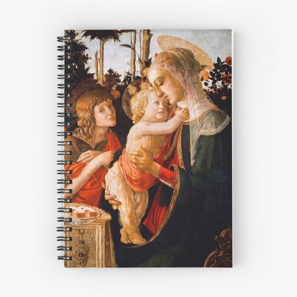 Item preview, Madonna and Child with St. John the Baptist by Botticelli designed and sold by TheSoulOfArt.