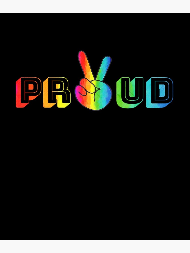 Proud Lgbt Peace Symbol Pride Lgbt Rainbow Support Lgbtq Poster For Sale By Enjoytheshirt 8368