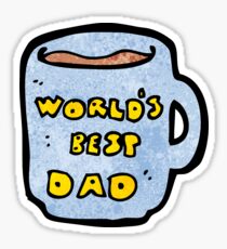 worlds best dad mug Sticker