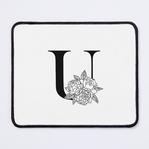 Item preview, Floral monogram U Peony bouquet letter U Wedding initials Capital letter U designed and sold by KateBilous.