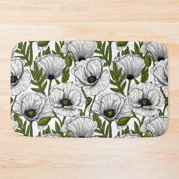 Item preview, White poppy garden designed and sold by Katerina Mitkova Kirilova.