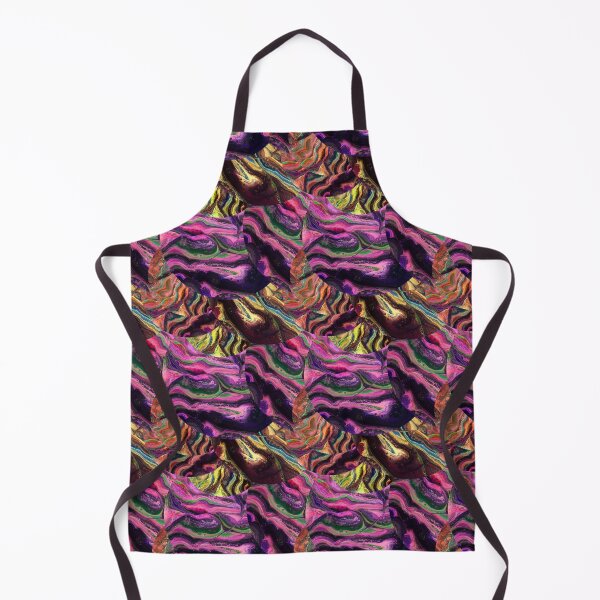 Item preview, Stylized pattern in green, purple and yellow colors designed and sold by Shape-And-Color.