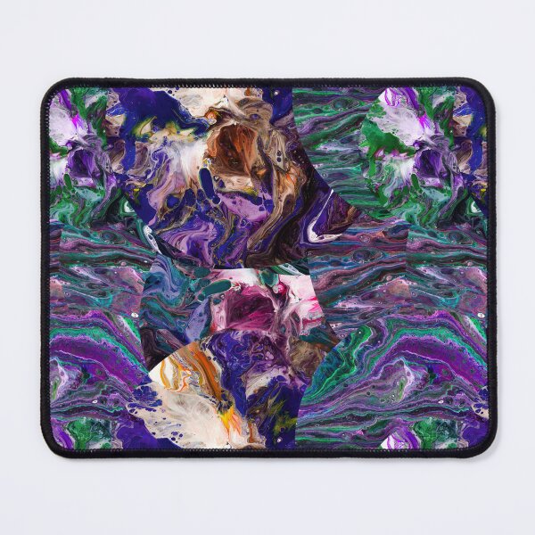 Item preview, Pouring medium in blue dominated colors designed and sold by Shape-And-Color.