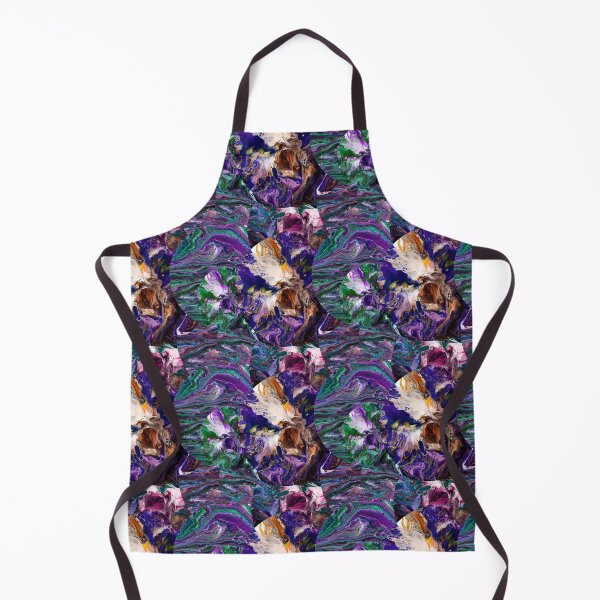Item preview, Pouring medium in blue dominated colors designed and sold by Shape-And-Color.
