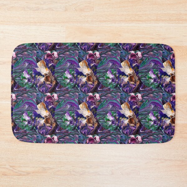 Item preview, Pouring medium in blue dominated colors designed and sold by Shape-And-Color.