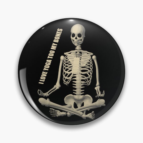 Item preview, Love Yoga Skeleton Too My Bones Mediation Pose designed and sold by stuartsemporium.