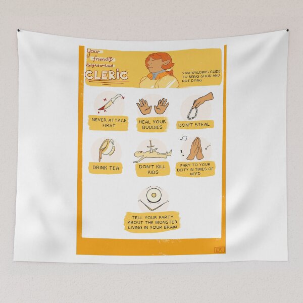 Item preview, your friendly neighborhood cleric poster designed and sold by Drawingsnake.