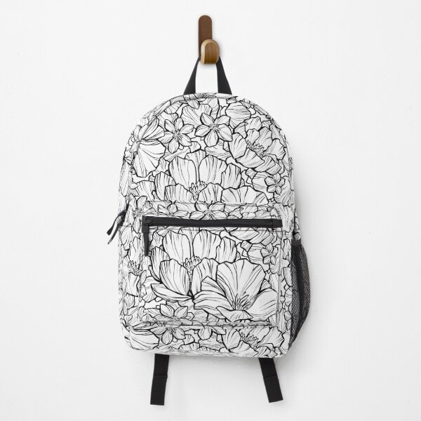 Item preview, Detailed Flower Petal Pattern, Black and White designed and sold by ArtPau.