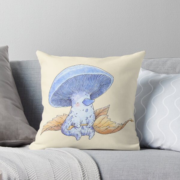 Item preview, Indigo Milk Cap Dining on Some Crispy Leaves designed and sold by ElfSama.