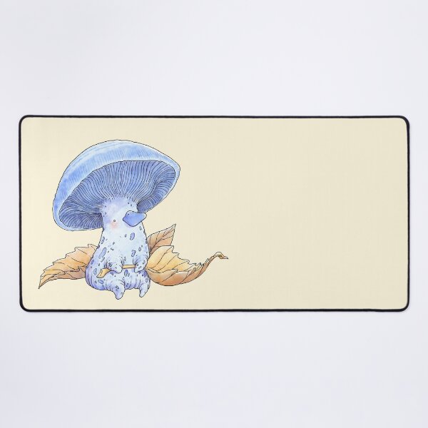 Item preview, Indigo Milk Cap Dining on Some Crispy Leaves designed and sold by ElfSama.