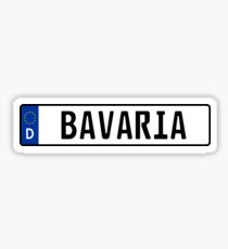 Bavaria Kennzeichen Sticker