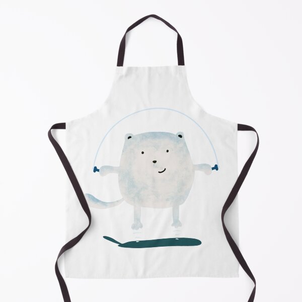 Item preview, Cute Happy Cat Plays Jump Rope, White kitty Lovers Skipping Rope designed and sold by MoStorish.