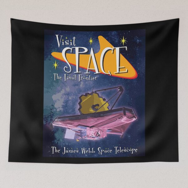 Item preview, James Webb Space Telescope Visit Space 1950s Retro Style Travel, james webb, space telescope , Webb, Essa, Hubble, Astrophysics designed and sold by lkhjfgyvbj.