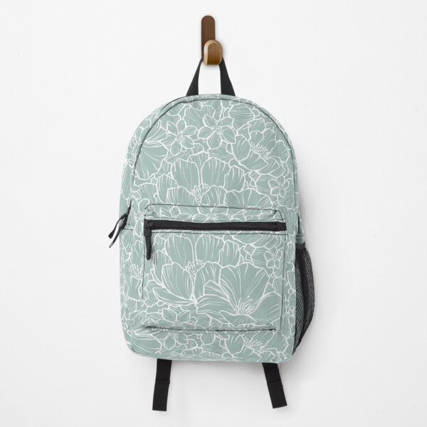 Item preview, Detailed Flower Petal Pattern, White and Teal designed and sold by ArtPau.