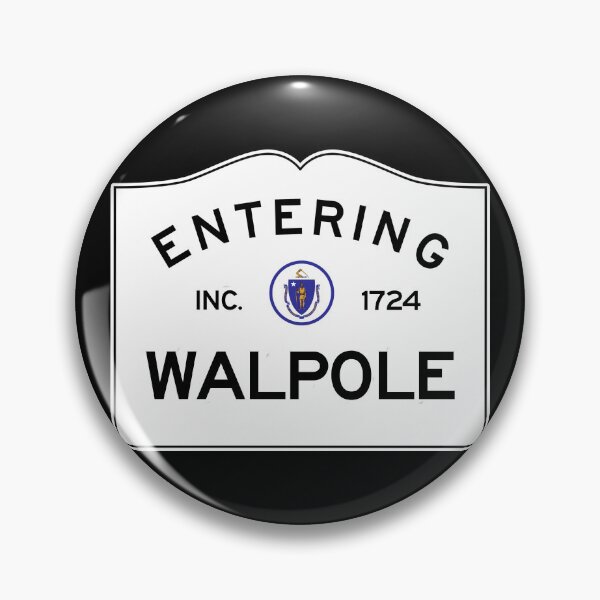Item preview,  Entering Walpole Massachusetts - Commonwealth of Massachusetts Road Sign  designed and sold by NewNomads.