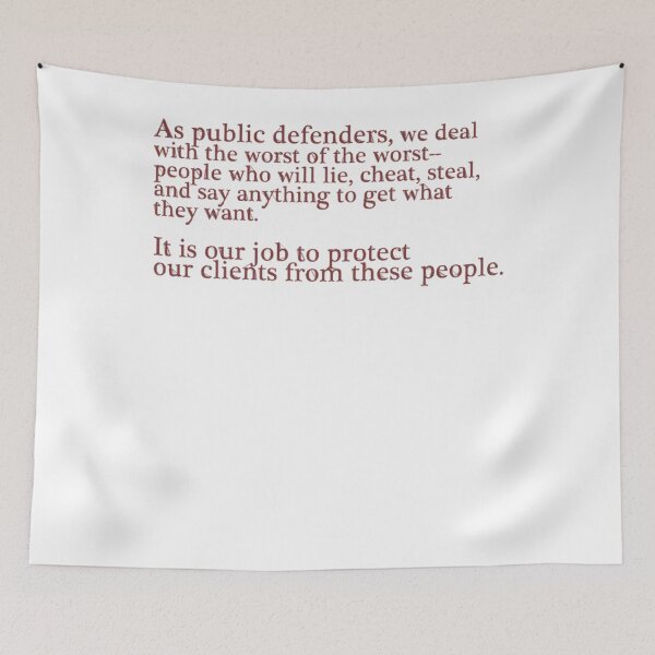 Item preview, Public Defenders Know designed and sold by SadiseMeme.