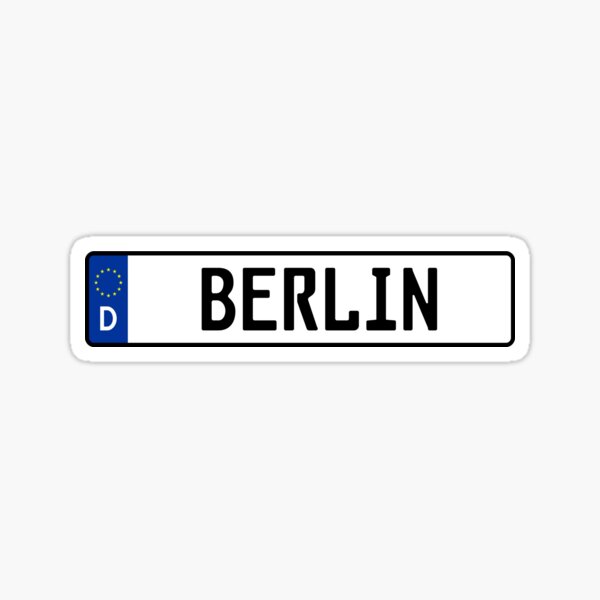 Berlin Kennzeichen Sticker