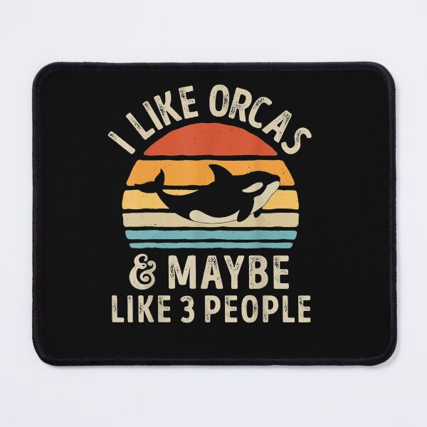Item preview, I Like Orcas and Maybe 3 People Orca Killer Whale Retro Vintage Shirt designed and sold by lwenHii123.