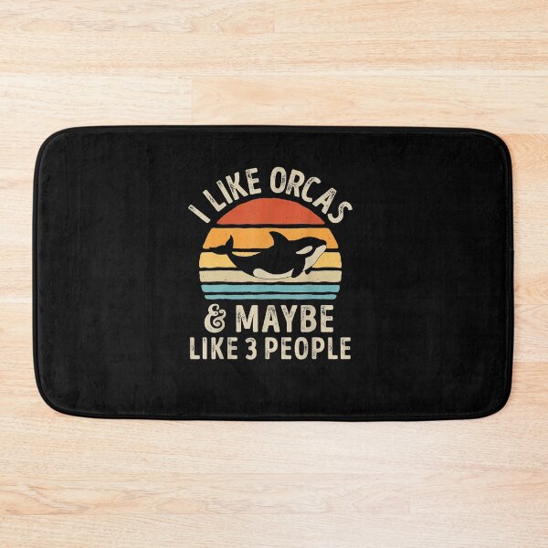 Item preview, I Like Orcas and Maybe 3 People Orca Killer Whale Retro Vintage Shirt designed and sold by lwenHii123.
