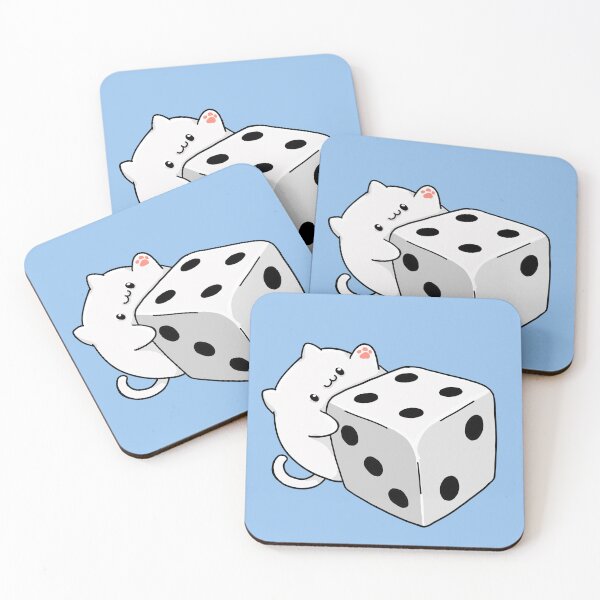 Item preview, I Love Cat and Dice / Board Games - Cute - Funny - White Cat  #1 designed and sold by Annisa Yuwanda.